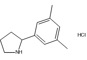 (S)-2-(3,5-DIMETHYLPHENYL)PYRROLIDINE HYDROCHLORIDE structure, CAS 1245649-28-8