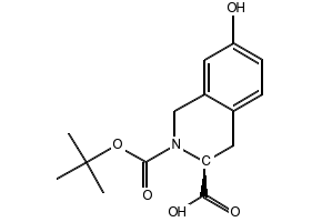 (S)-2-(TERT-BUTOXYCARBONYL)-7-HYDROXY-1,2,3,4-TETRAHYDROISOQUINOLINE-3-CARBOXYLIC ACID structure, CAS 142335-42-0