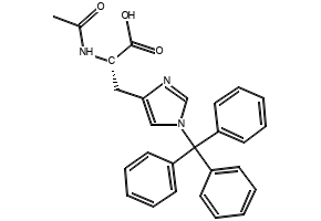 (S)-2-ACETAMIDO-3-(1-TRITYL-1H-IMIDAZOL-4-YL)PROPANOIC ACID structure, CAS 183498-47-7