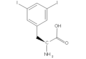 (S)-2-AMINO-3-(3,5-DIIODOPHENYL)PROPANOIC ACID structure, CAS 20704-71-6