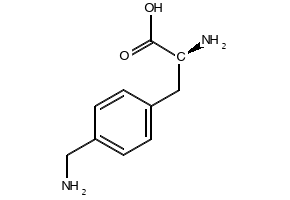 (S)-2-AMINO-3-(4-(AMINOMETHYL)PHENYL)PROPANOIC ACID structure, CAS 150338-20-8