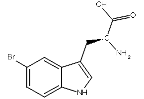 (S)-2-AMINO-3-(5-BROMO-1H-INDOL-3-YL)PROPANOIC ACID structure, CAS 25197-99-3
