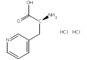 (S)-2-AMINO-3-(PYRIDIN-3-YL)PROPANOIC ACID HYDROCHLORIDE structure, CAS 93960-20-4