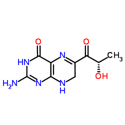 (S)-2-AMINO-6-(2-HYDROXYPROPANOYL)-7,8-DIHYDROPTERIDIN-4(3H)-ONE structure, CAS 17094-01-8