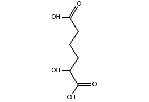 (S)-2-HYDROXYHEXANEDIOIC ACID structure, CAS 18294-85-4
