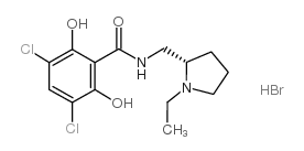(S)-3,5-DICHLORO-N-((1-ETHYLPYRROLIDIN-2-YL)METHYL)-2,6-DIHYDROXYBENZAMIDE HYDROBROMIDE structure, CAS 113310-88-6