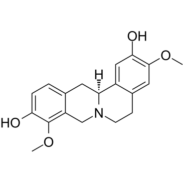 (S)-3,9-DIMETHOXY-6,8,13,13A-TETRAHYDRO-5H-ISOQUINOLINO[3,2-A]ISOQUINOLINE-2,10-DIOL structure, CAS 16562-13-3