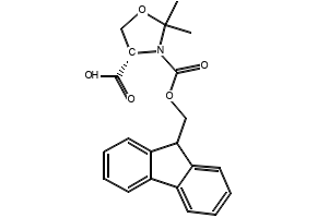 (S)-3-(((9H-FLUOREN-9-YL)METHOXY)CARBONYL)-5,5-DIMETHYLTHIAZOLIDINE-4-CARBOXYLIC ACID structure, CAS 141636-66-0