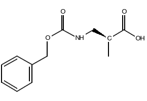 (S)-3-(((BENZYLOXY)CARBONYL)AMINO)-2-METHYLPROPANOIC ACID structure, CAS 637337-65-6