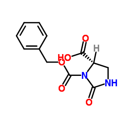(S)-3-((BENZYLOXY)CARBONYL)-2-OXOIMIDAZOLIDINE-4-CARBOXYLIC ACID structure, CAS 59760-01-9