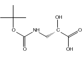 (S)-3-((TERT-BUTOXYCARBONYL)AMINO)-2-HYDROXYPROPANOIC ACID structure, CAS 52558-24-4