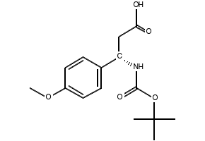 (S)-3-((TERT-BUTOXYCARBONYL)AMINO)-3-(4-METHOXYPHENYL)PROPANOIC ACID structure, CAS 159990-12-2
