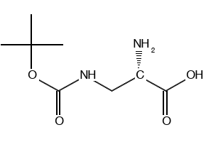 (S)-3-(2-BROMOACETAMIDO)-2-((TERT-BUTOXYCARBONYL)AMINO)PROPANOIC ACID structure, CAS 135630-90-9