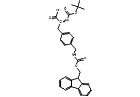 (S)-3-(4-(((((9H-FLUOREN-9-YL)METHOXY)CARBONYL)AMINO)METHYL)PHENYL)-2-((TERT-BUTOXYCARBONYL)AMINO)PROPANOIC ACID structure, CAS 170157-61-6