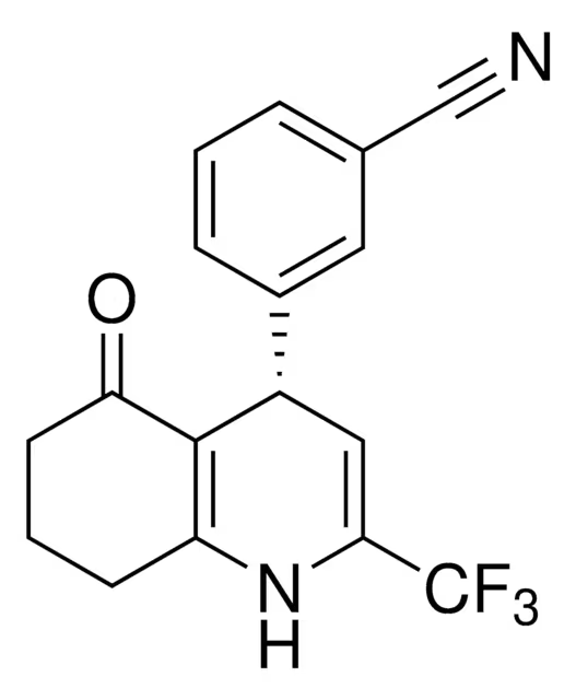 (S)-3-(5-OXO-2-(TRIFLUOROMETHYL)-1,4,5,6,7,8-HEXAHYDROQUINOLIN-4-YL)BENZONITRILE structure, CAS 172649-40-0