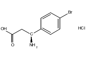 (S)-3-AMINO-3-(4-BROMOPHENYL)PROPANOIC ACID HYDROCHLORIDE structure, CAS 930769-56-5