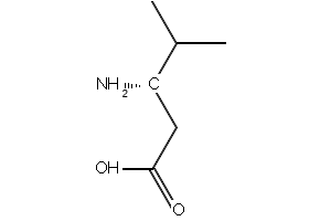 (S)-3-AMINO-4-METHYLPENTANOIC ACID structure, CAS 40469-85-0