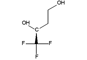 (S)-4,4,4-TRIFLUOROBUTANE-1,3-DIOL structure, CAS 135154-88-0