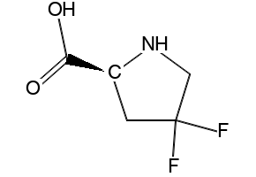(S)-4,4-DIFLUOROPYRROLIDINE-2-CARBOXYLIC ACID structure, CAS 52683-81-5