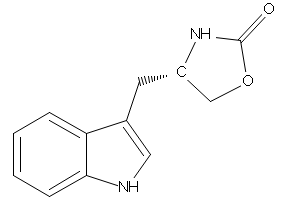(S)-4-((1H-INDOL-3-YL)METHYL)OXAZOLIDIN-2-ONE structure, CAS 152153-01-0