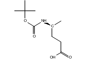 (S)-4-((TERT-BUTOXYCARBONYL)AMINO)PENTANOIC ACID structure, CAS 207924-92-3