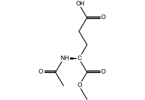 (S)-4-ACETAMIDO-5-METHOXY-5-OXOPENTANOIC ACID structure, CAS 17015-15-5