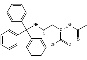 (S)-4-AMINO-4-OXO-2-(N-TRITYLACETAMIDO)BUTANOIC ACID structure, CAS 163277-78-9