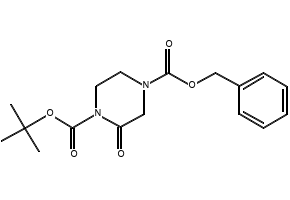 (S)-4-BENZYL 1-TERT-BUTYL 2-METHYLPIPERAZINE-1,4-DICARBOXYLATE structure, CAS 859517-91-2