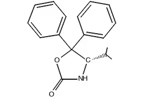 (S)-4-ISOPROPYL-5,5-DIPHENYLOXAZOLIDIN-2-ONE structure, CAS 184346-45-0