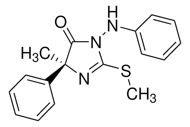 (S)-4-METHYL-2-(METHYLTHIO)-4-PHENYL-1-(PHENYLAMINO)-1H-IMIDAZOL-5(4H)-ONE structure, CAS 161326-34-7