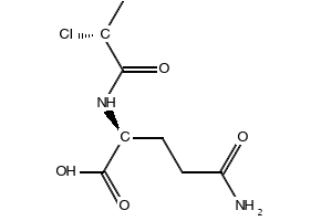 (S)-5-AMINO-2-((R)-2-CHLOROPROPANAMIDO)-5-OXOPENTANOIC ACID structure, CAS 159141-33-0