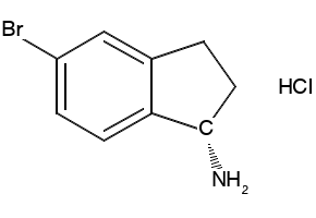 (S)-5-BROMO-2,3-DIHYDRO-1H-INDEN-1-AMINE HYDROCHLORIDE structure, CAS 916210-93-0