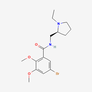 (S)-5-BROMO-N-((1-ETHYLPYRROLIDIN-2-YL)METHYL)-2,3-DIMETHOXYBENZAMIDE structure, CAS 107188-74-9