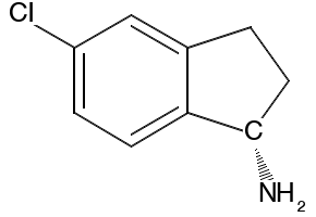 (S)-5-CHLORO-2,3-DIHYDRO-1H-INDEN-1-AMINE structure, CAS 945950-78-7