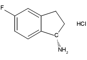 (S)-5-FLUORO-2,3-DIHYDRO-1H-INDEN-1-AMINE HYDROCHLORIDE structure, CAS 1114333-11-7