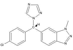 (S)-6-((4-CHLOROPHENYL)(1H-1,2,4-TRIAZOL-1-YL)METHYL)-1-METHYL-1H-BENZO[D][1,2,3]TRIAZOLE structure, CAS 129731-10-8