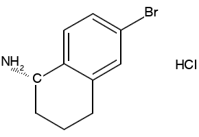 (S)-6-BROMO-1,2,3,4-TETRAHYDRONAPHTHALEN-2-AMINE structure, CAS 176707-78-1