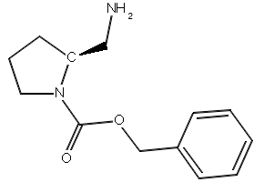 (S)-BENZYL 2-(AMINOMETHYL)PYRROLIDINE-1-CARBOXYLATE structure, CAS 141774-68-7