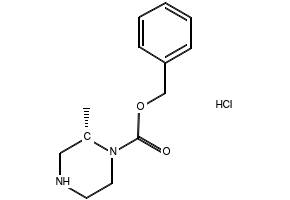 (S)-BENZYL 2-METHYLPIPERAZINE-1-CARBOXYLATE HYDROCHLORIDE structure, CAS 1217720-49-4