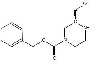 (S)-BENZYL 3-(HYDROXYMETHYL)PIPERAZINE-1-CARBOXYLATE structure, CAS 930837-02-8