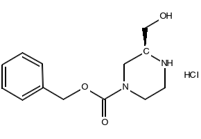 (S)-BENZYL 3-(HYDROXYMETHYL)PIPERAZINE-1-CARBOXYLATE HYDROCHLORIDE structure, CAS 930782-84-6