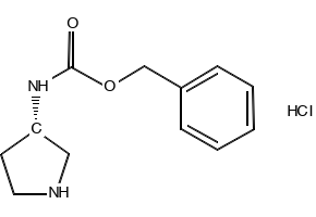 (S)-BENZYL PYRROLIDIN-3-YLCARBAMATE HYDROCHLORIDE structure, CAS 1217631-74-7