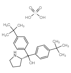(S)-BIS(4-(TERT-BUTYL)PHENYL)(PYRROLIDIN-2-YL)METHANOL SULFATE structure, CAS 131180-56-8