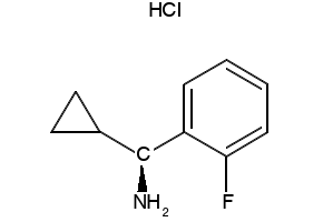 (S)-CYCLOPROPYL(2-FLUOROPHENYL)METHANAMINE HYDROCHLORIDE structure, CAS 844470-82-2