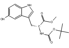 (S)-ETHYL 2-AMINO-3-(5-HYDROXY-1H-INDOL-3-YL)PROPANOATE HYDROCHLORIDE structure, CAS 57432-62-9