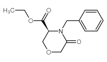 (S)-ETHYL 4-BENZYL-5-OXOMORPHOLINE-3-CARBOXYLATE structure, CAS 106973-40-4