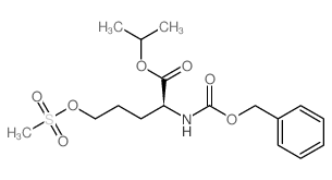 (S)-ISOPROPYL 2-(((BENZYLOXY)CARBONYL)AMINO)-5-((METHYLSULFONYL)OXY)PENTANOATE structure, CAS 176237-45-9