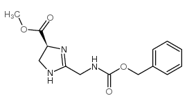 (S)-METHYL 2-((((BENZYLOXY)CARBONYL)AMINO)METHYL)-4,5-DIHYDRO-1H-IMIDAZOLE-4-CARBOXYLATE structure, CAS 119140-50-0