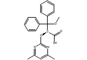 (S)-METHYL 2-((4,6-DIMETHYLPYRIMIDIN-2-YL)OXY)-3-METHOXY-3,3-DIPHENYLPROPANOATE structure, CAS 1106685-61-3