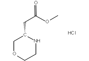 (S)-METHYL 2-(MORPHOLIN-3-YL)ACETATE structure, CAS 1273577-48-2
